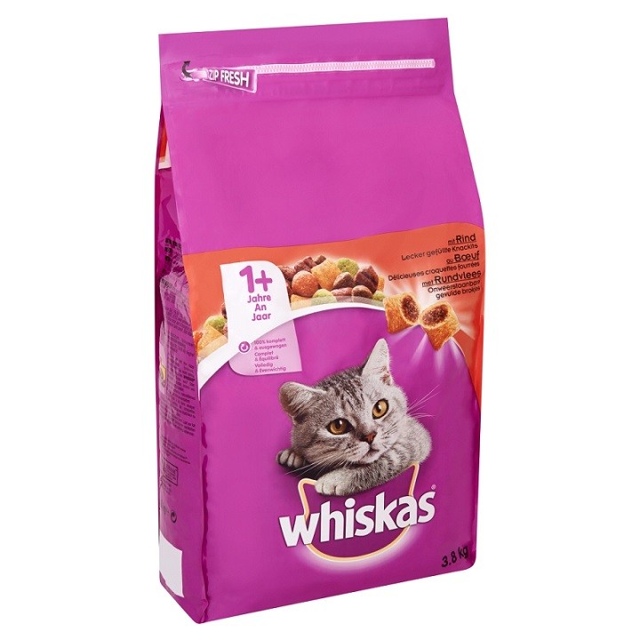 Whiskas Adult 1+ mit Rind Katzenfutter