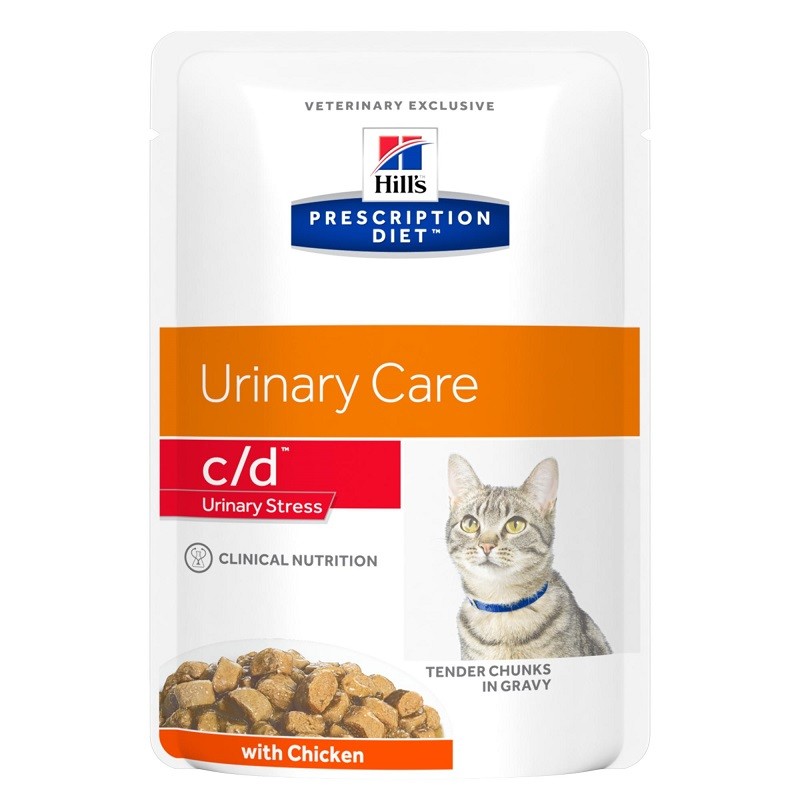 Hill's Prescription C/D Urinary Stress Huhn Katzen-Nassfutter 85g