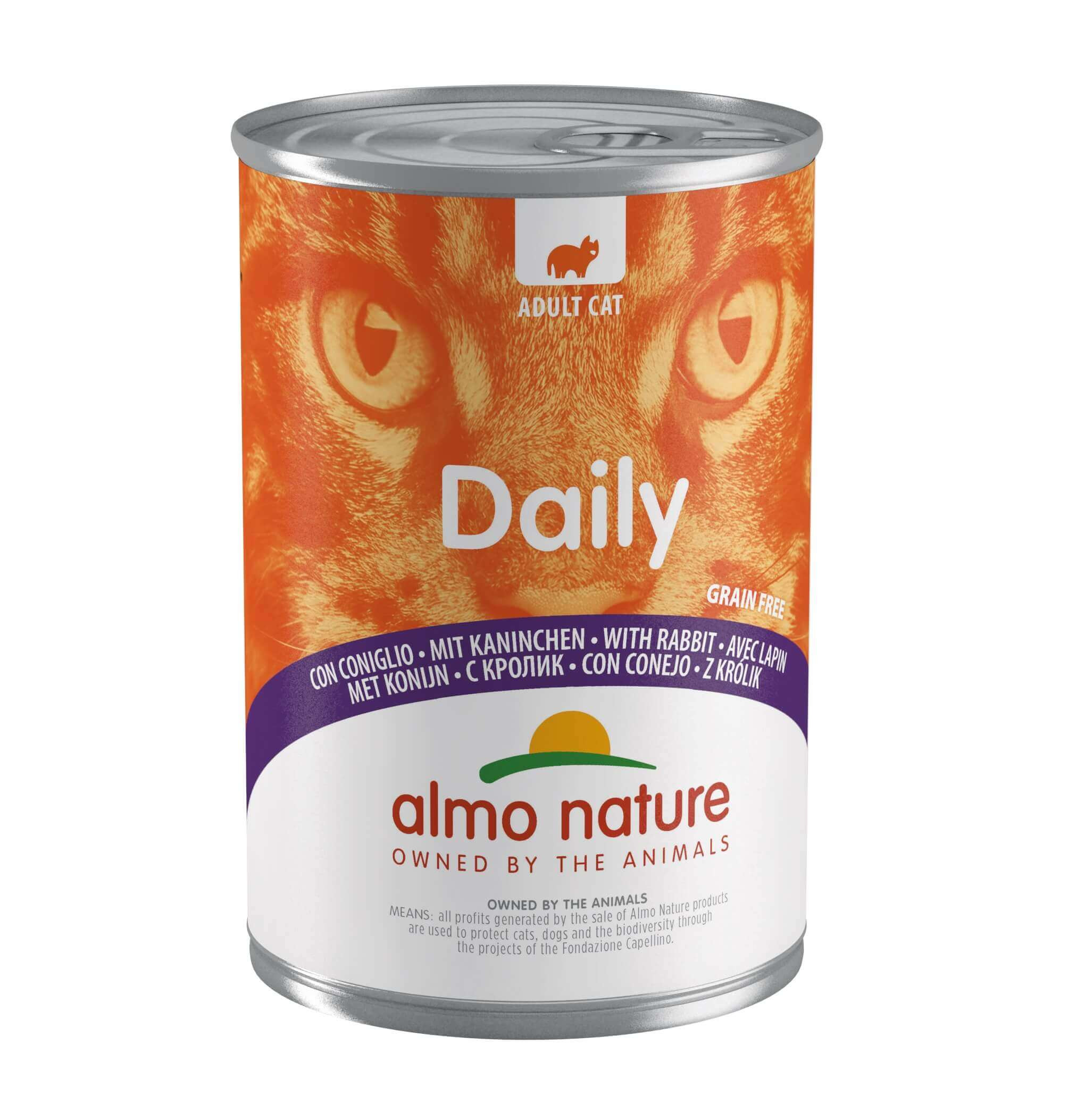 Almo Nature Daily au lapin pâtée pour chat (400 g)