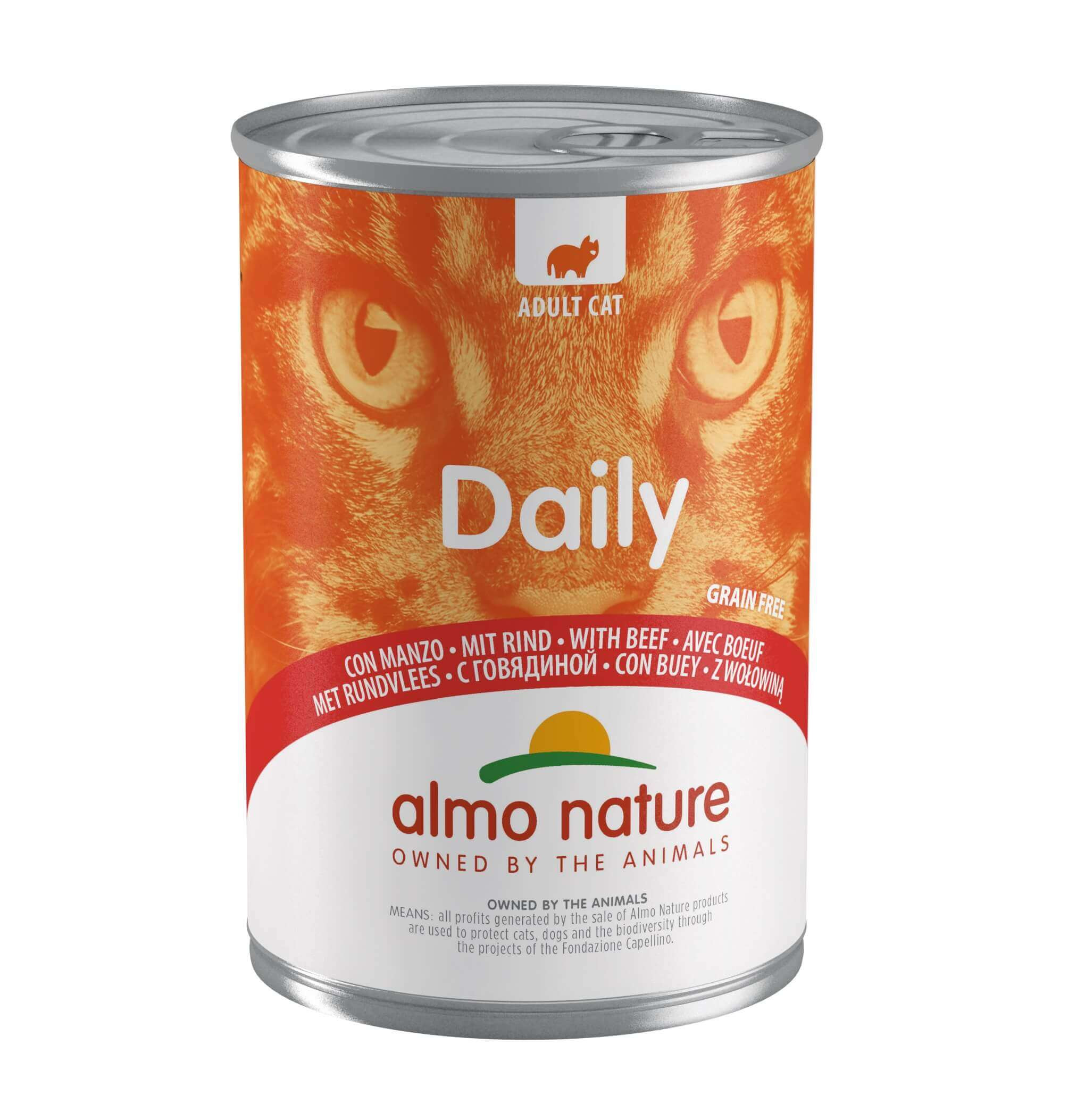 Almo Nature Daily au bœuf pâtée pour chat (400 g)