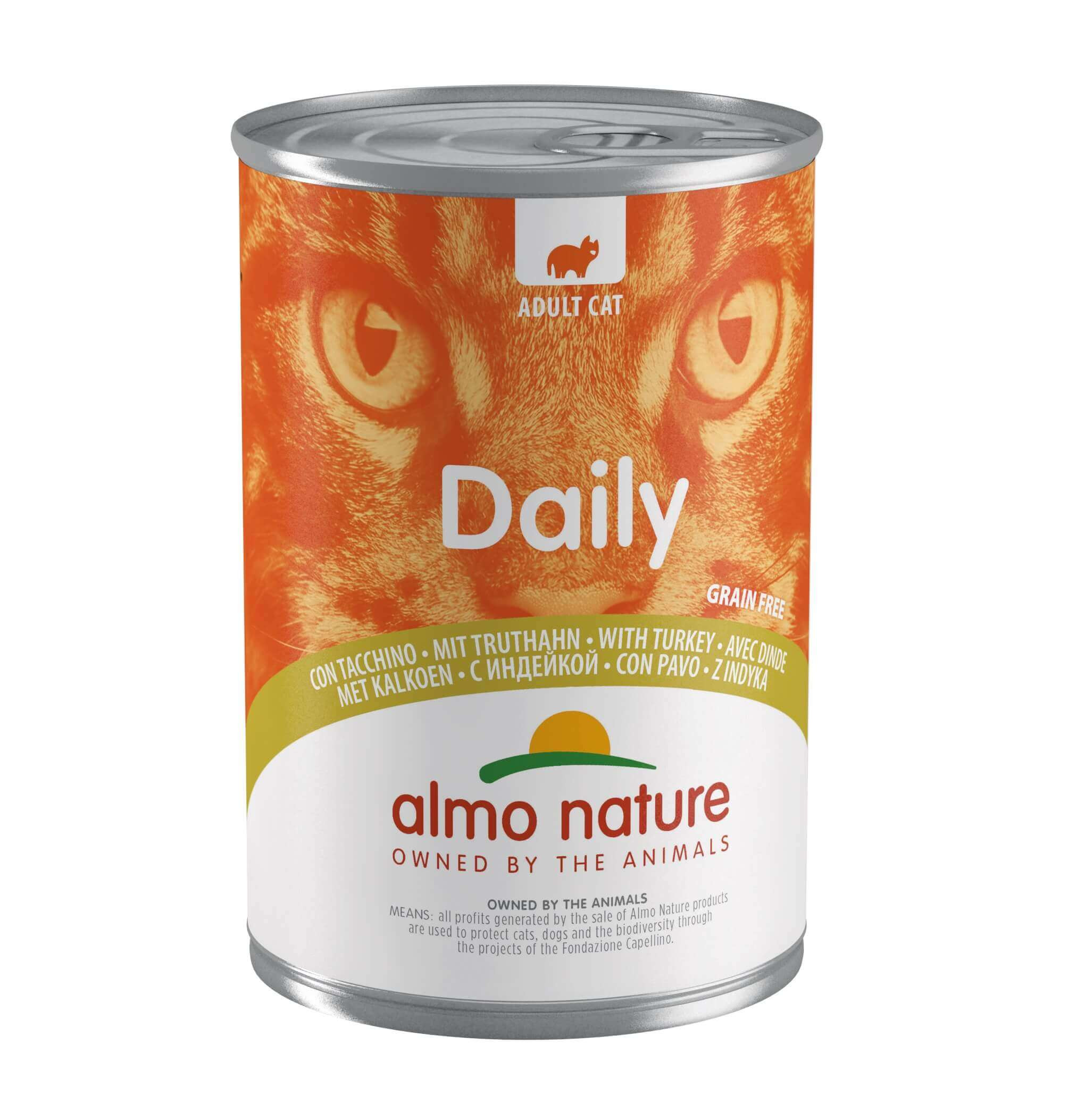 Almo Nature Daily à la dinde pâtée pour chat (400 g)