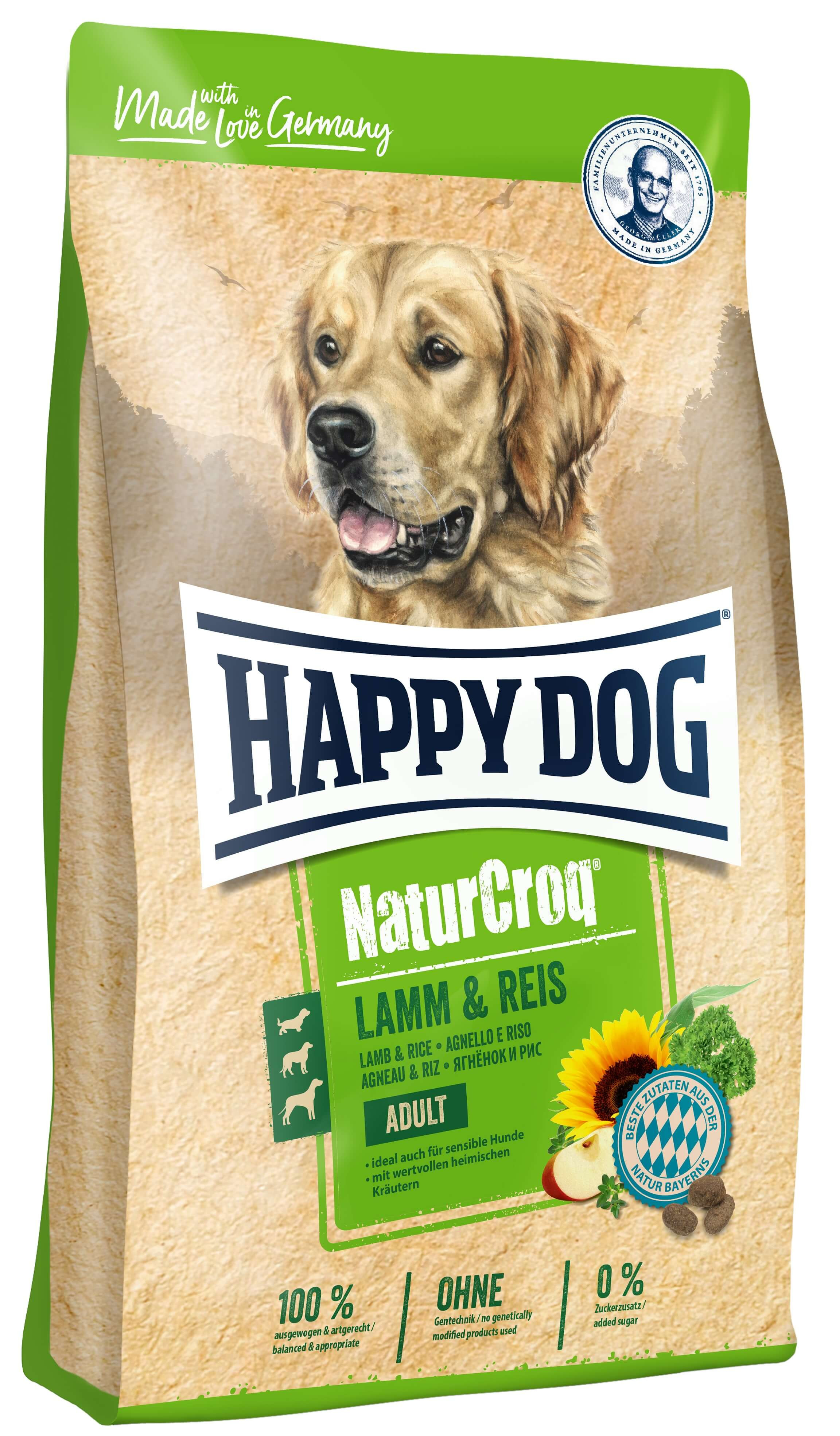 Happy Dog NaturCroq à l'agneau et riz pour chien