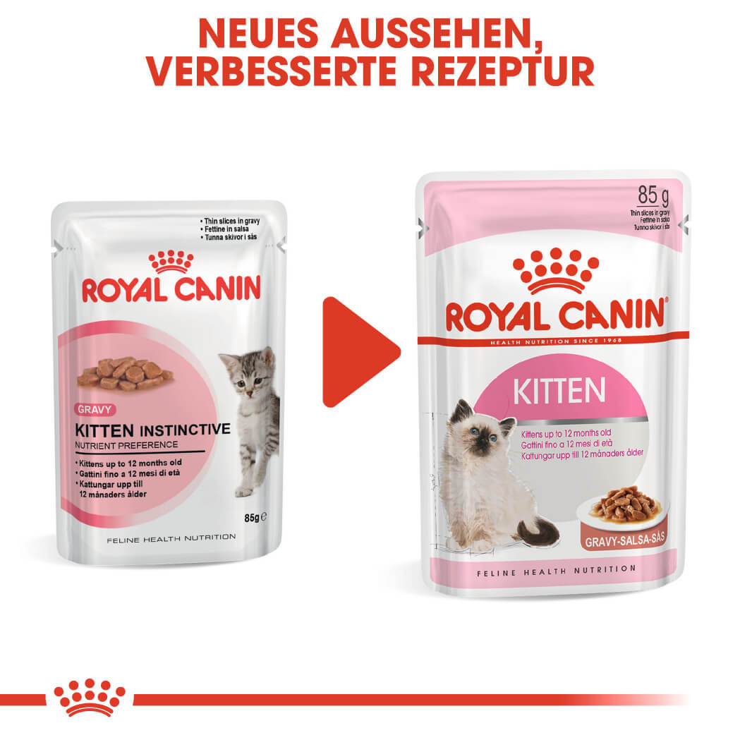 Royal Canin Kitten Katzen-Nassfutter in Soße (85 g)