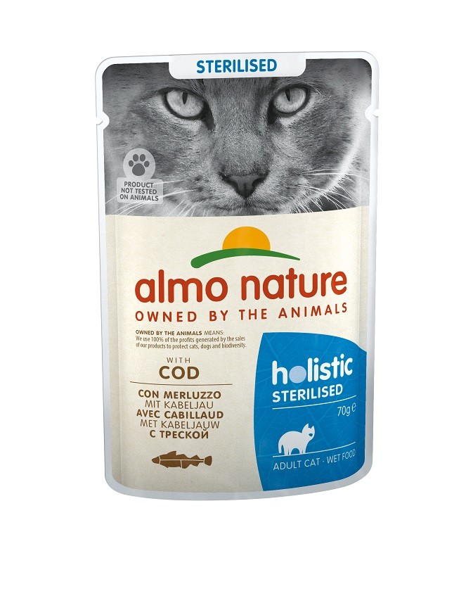 Almo Nature Sterilised Kabeljauw 70 gram