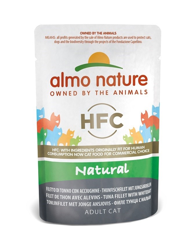 Almo Nature HFC Natural Thunfisch mit Sardelle Katzen-Nassfutter (55 g)