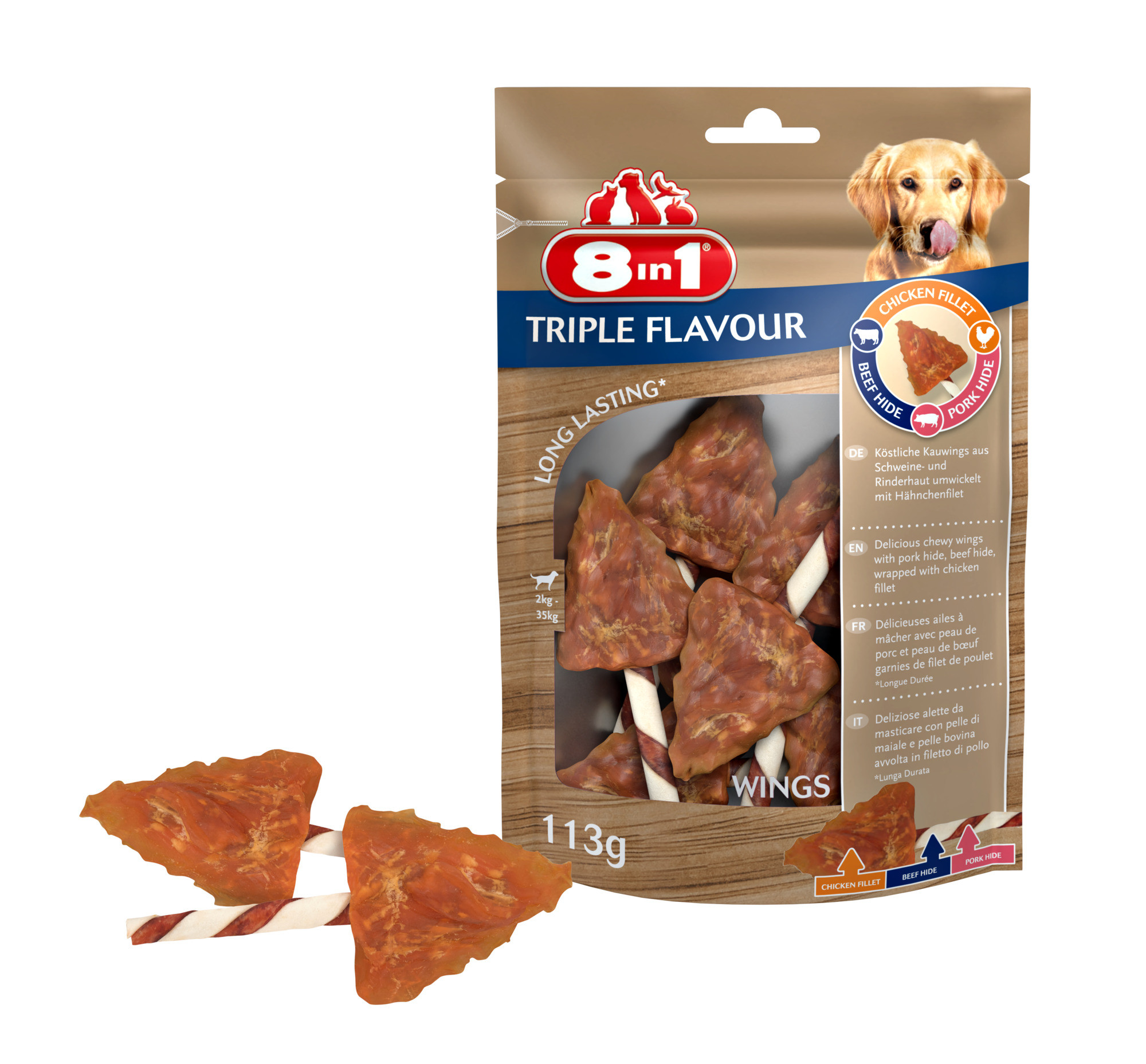 8in1 Triple Flavour wings hondensnacks