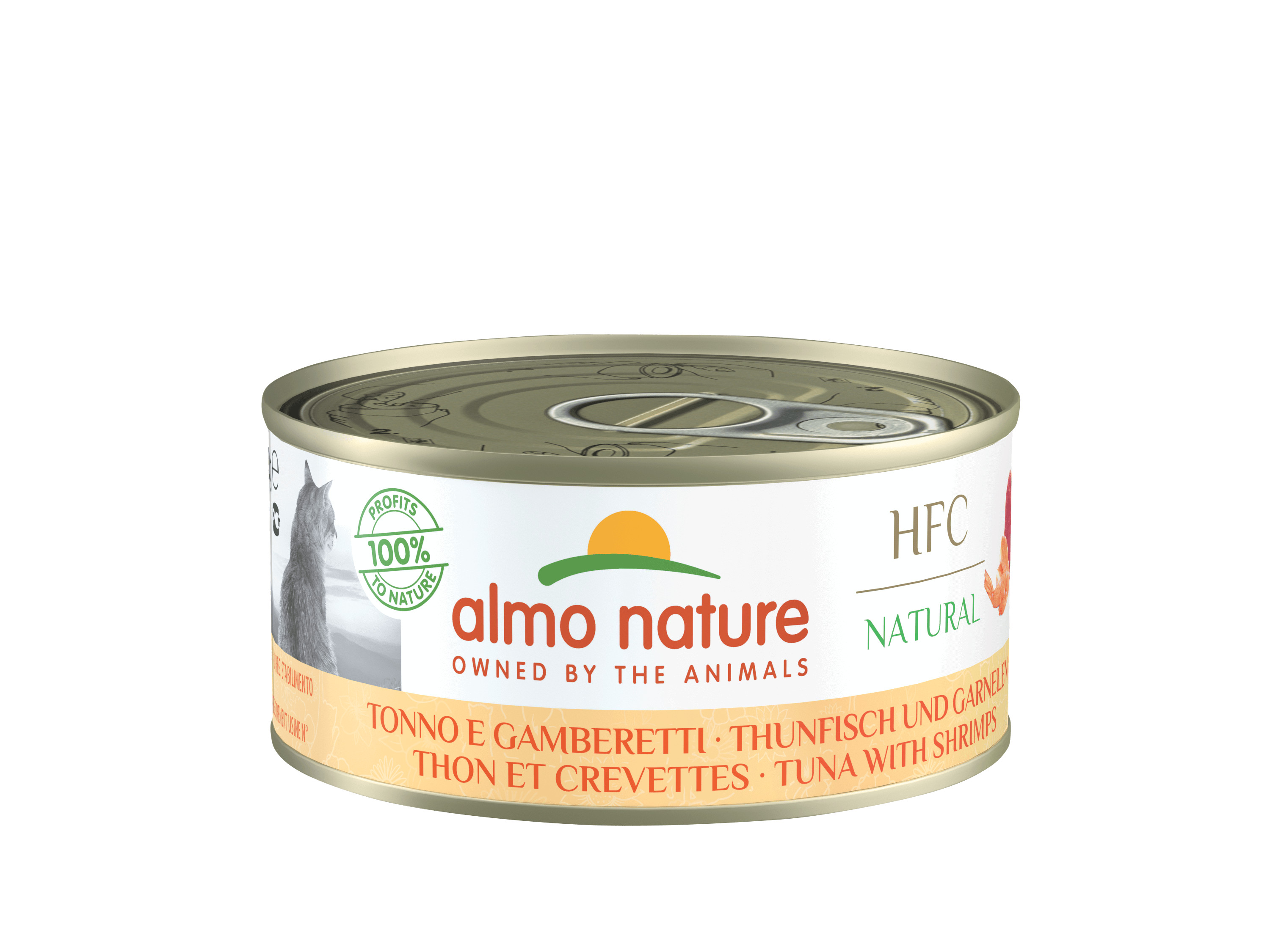 Almo Nature HFC Natural thon et crevettes pour chat (150 g)