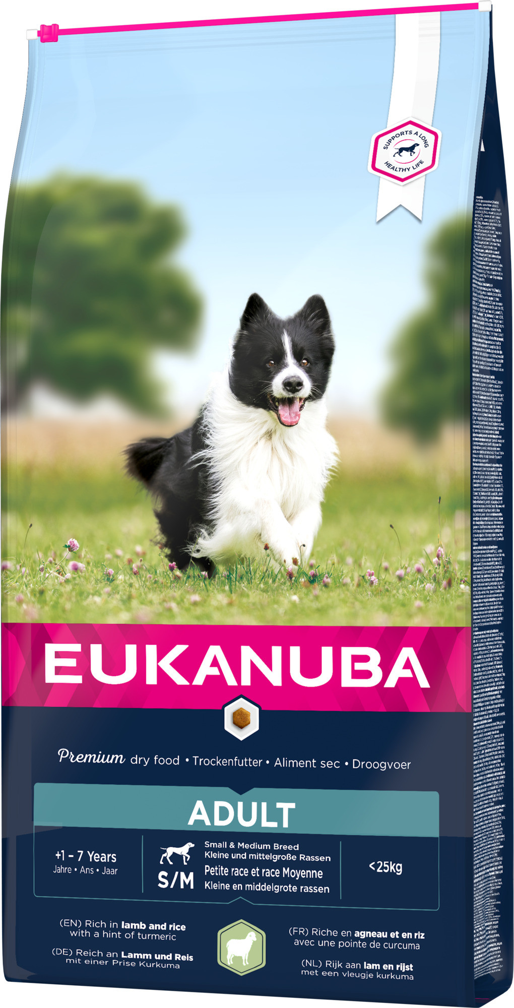 Eukanuba Adult Kleine/Mittelgroβe Rassen mit viel Lamm & Reis Hundefutter