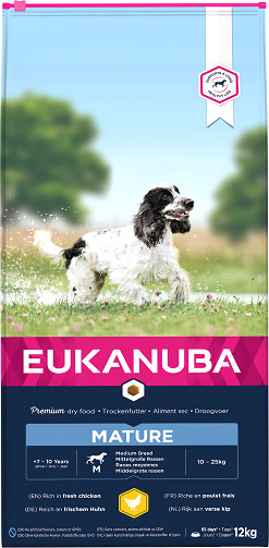 Eukanuba Thriving Mature Medium Breed kip hondenvoer