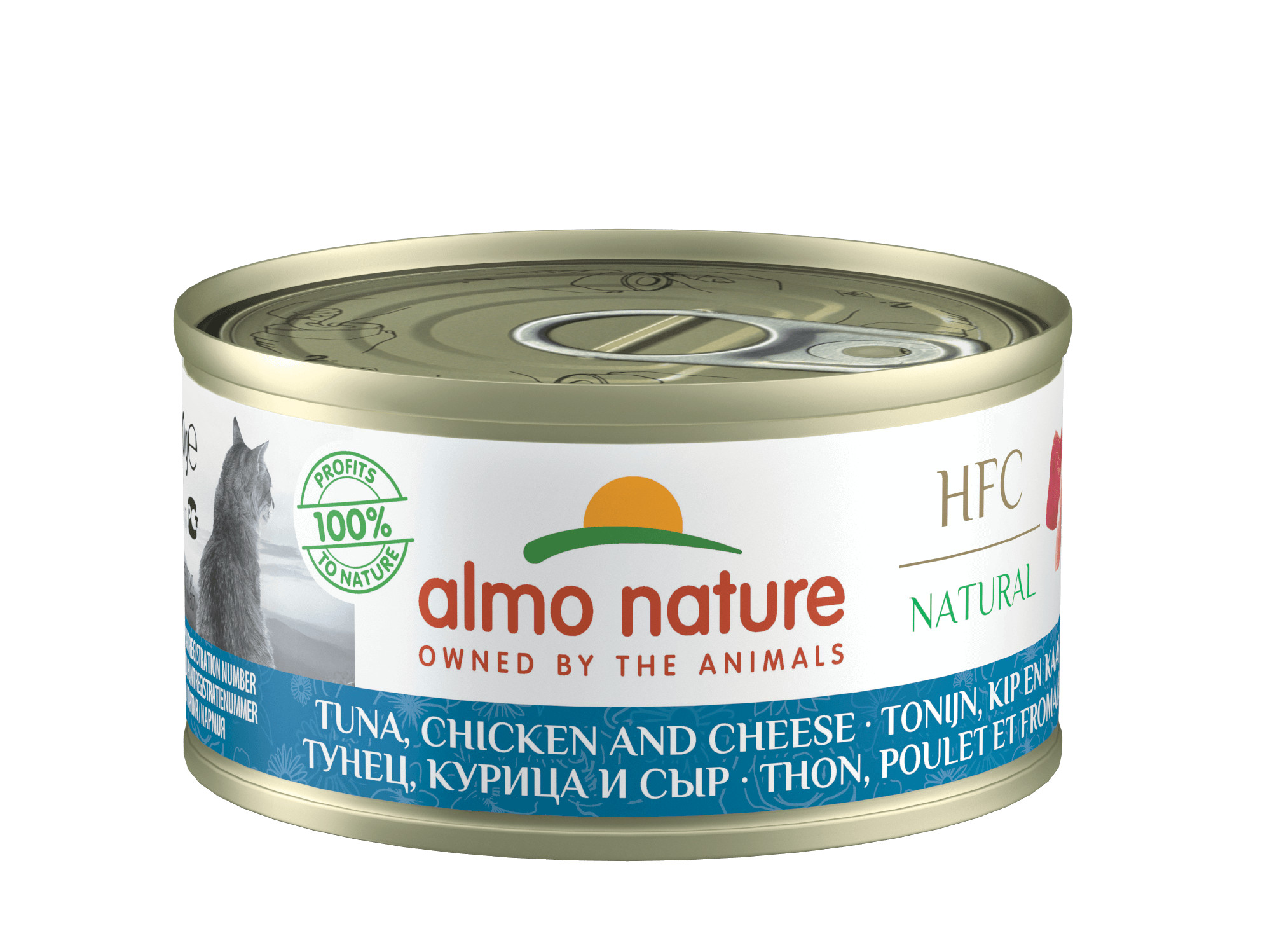 Almo Nature Thon et Poulet au Fromage pour chat