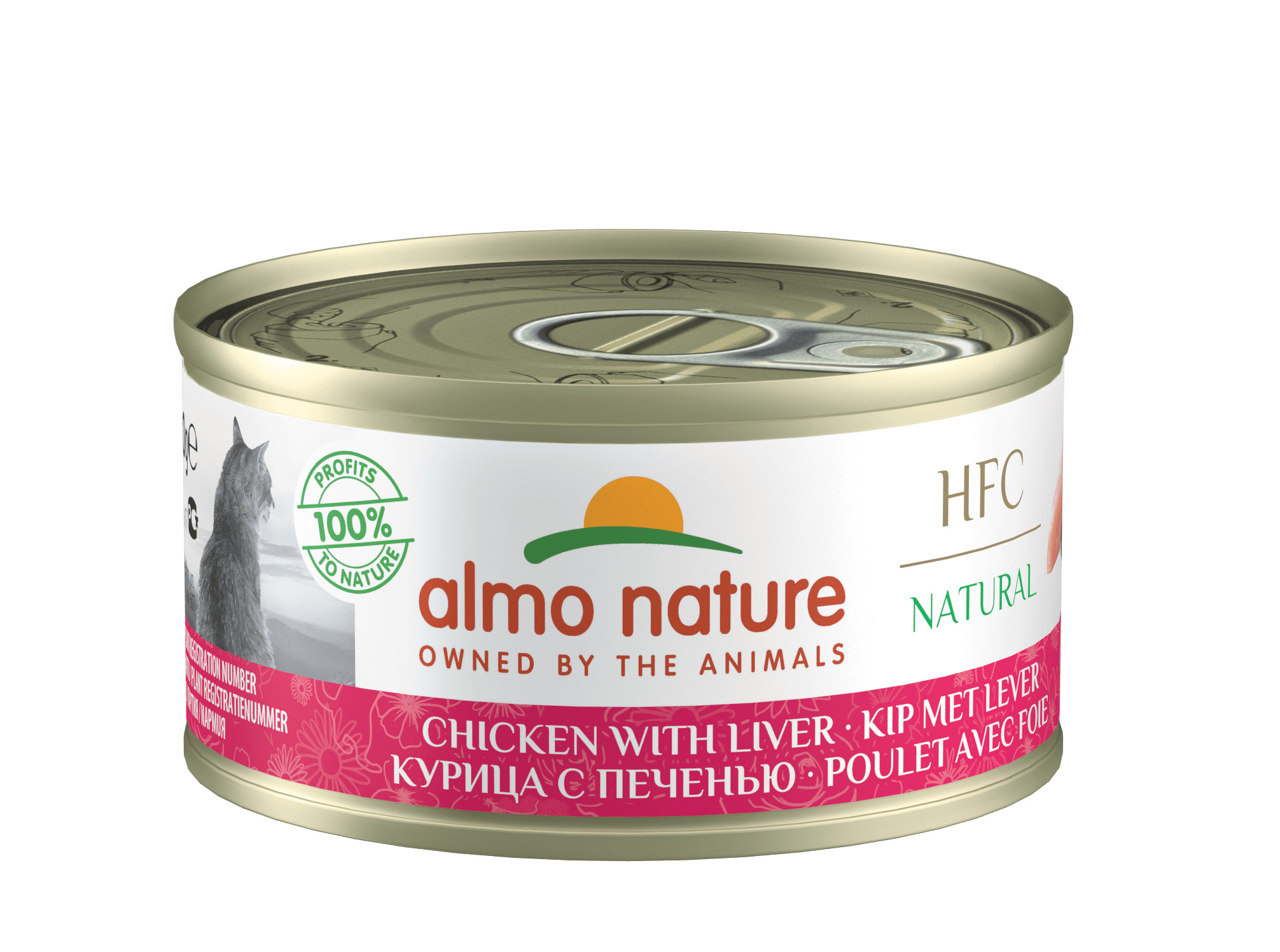 Almo Nature HFC Natural poulet avec foie pâtée pour chat (70 g)