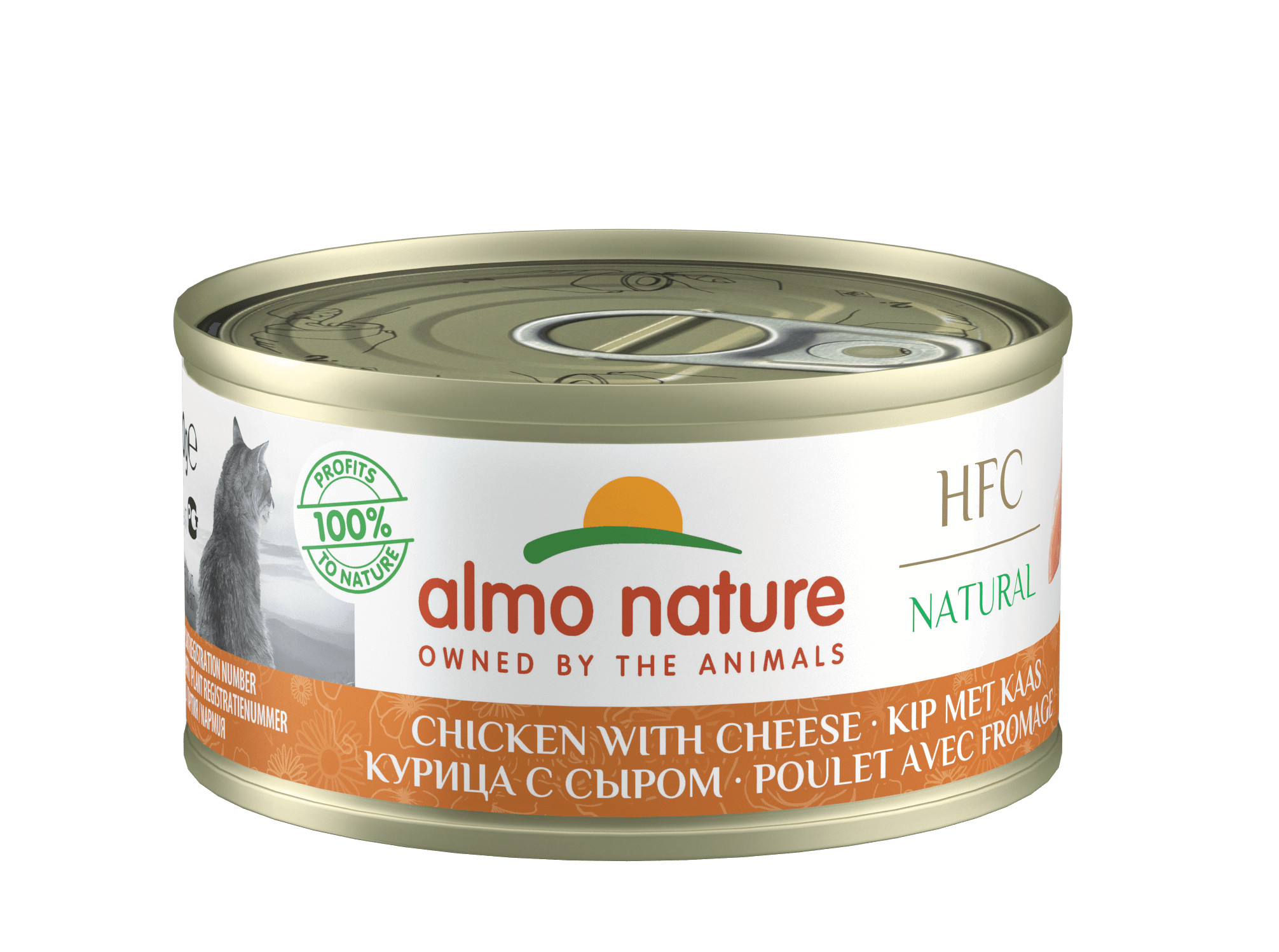 Almo Nature poulet et fromage naturel 70 gr
