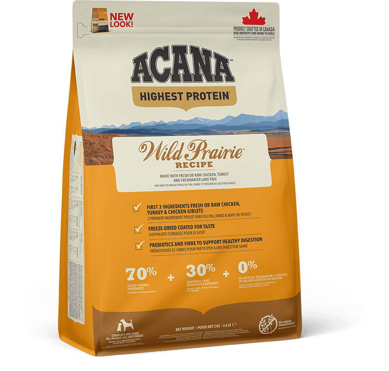 Acana Highest Protein Wild Prairie Recipe pour chien