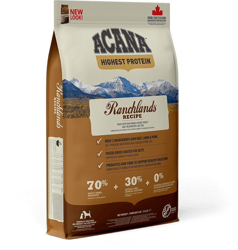 Acana Highest Protein Ranchlands pour chien