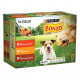 Purina Bonzo (Friskies) mit Rind, Huhn, Lamm in Gelee Mahlzeitbeutel Nassfutter Hund