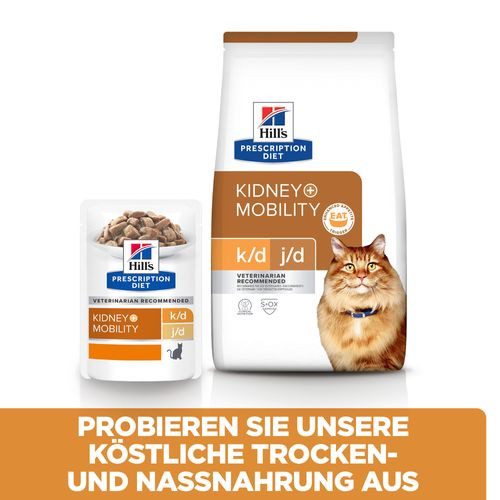 Hill's Prescription K/D+Mobility Kidney+Joint Care Katzenfutter