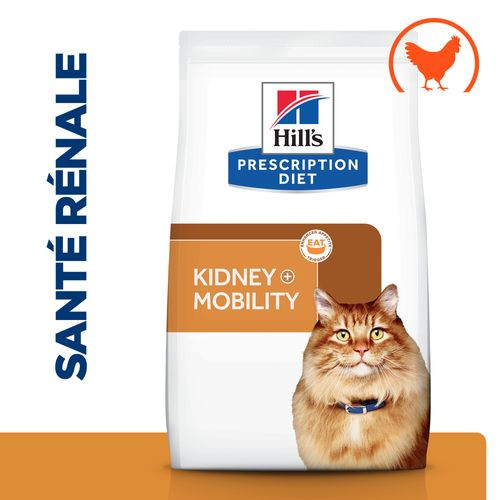 Hill's Prescription K/D+Mobility Kidney+Joint Care pour chat