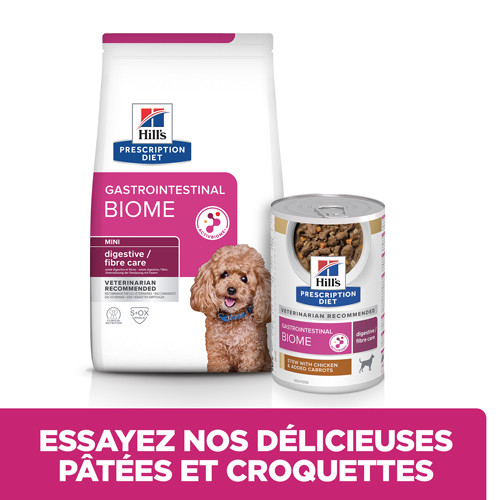 Hill’s Prescription Diet Gastrointestinal Biome Mini au poulet pour chien