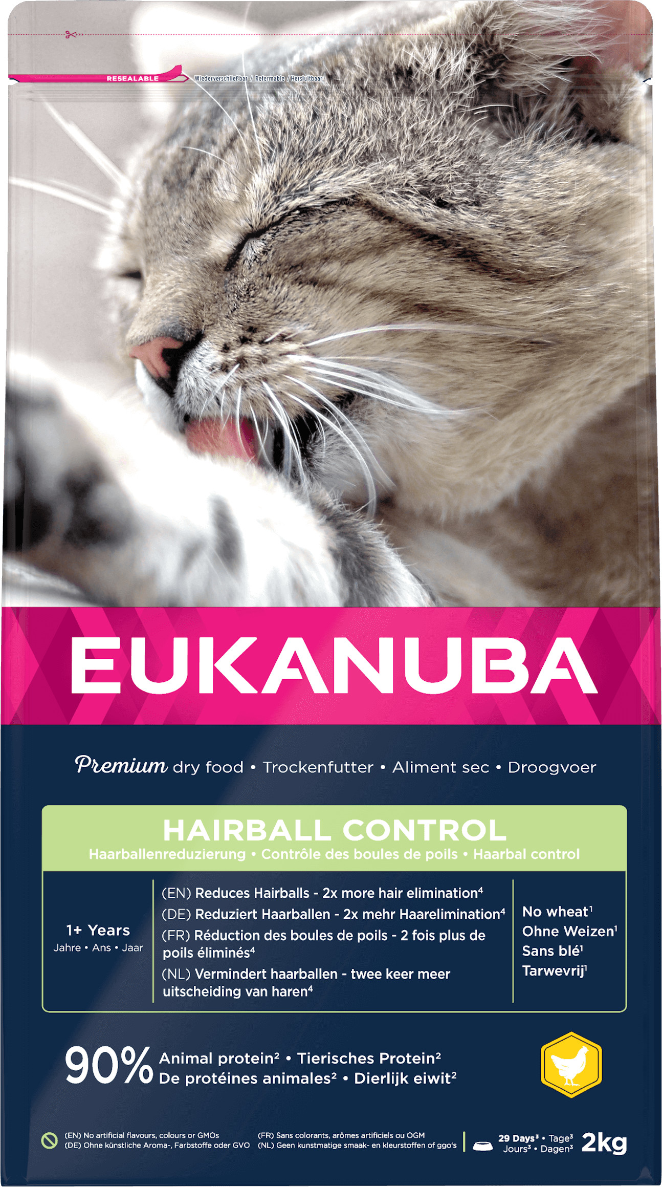 Eukanuba Adult Hairball Control Huhn Katzenfutter