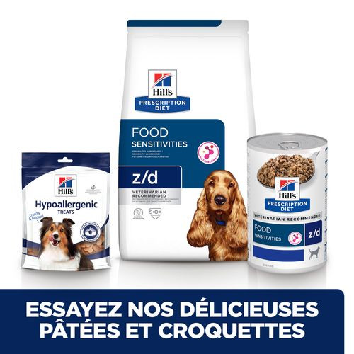 Hill's Prescription Diet Z/D Food Sensitivities pâtée pour chien (boîte)