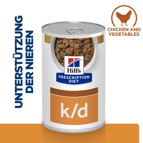 Hill's Prescription Diet K/D Kidney Care Ragout für Hunde mit Huhn 354g