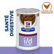 Hill's Prescription Diet I/D Low Fat Digestive mijoté au poulet & aux légumes pour chien (boite)