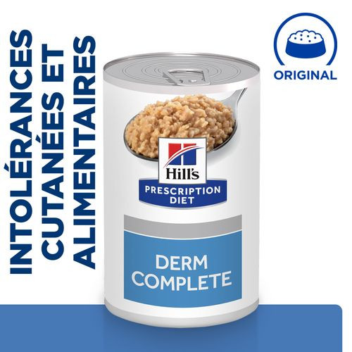 Hill's Prescription Diet Derm Complete nat hondenvoer (370 g blik)