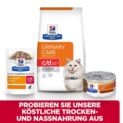 Hill's Prescription C/D Urinary Stress Huhn Katzen-Nassfutter 85g