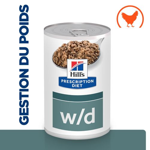 Hill's Prescription Diet W/D Boite 370g Chien