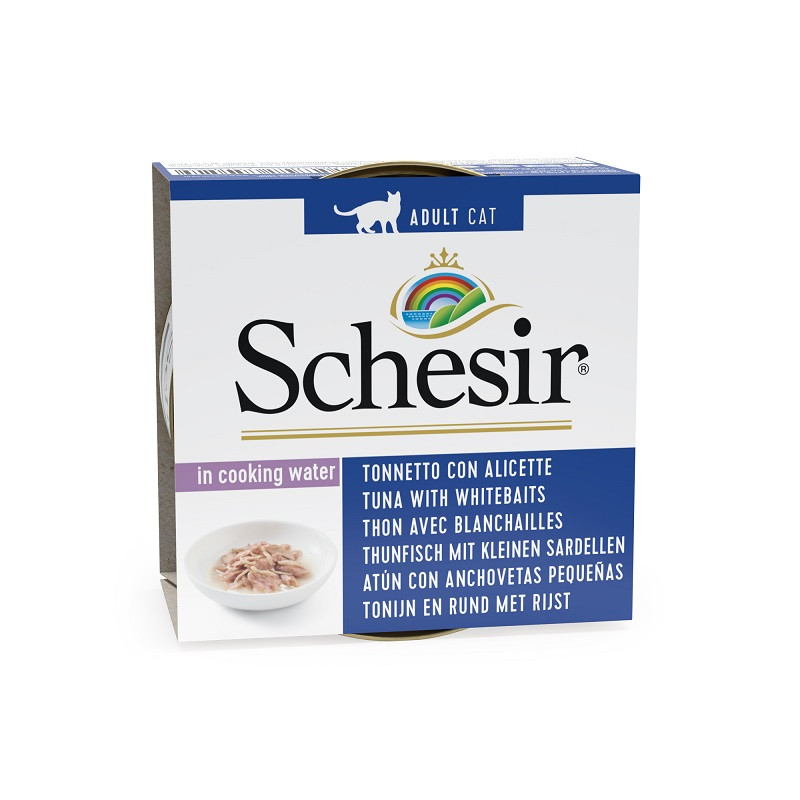 Schesir Chat - Natural, thon anchois et riz