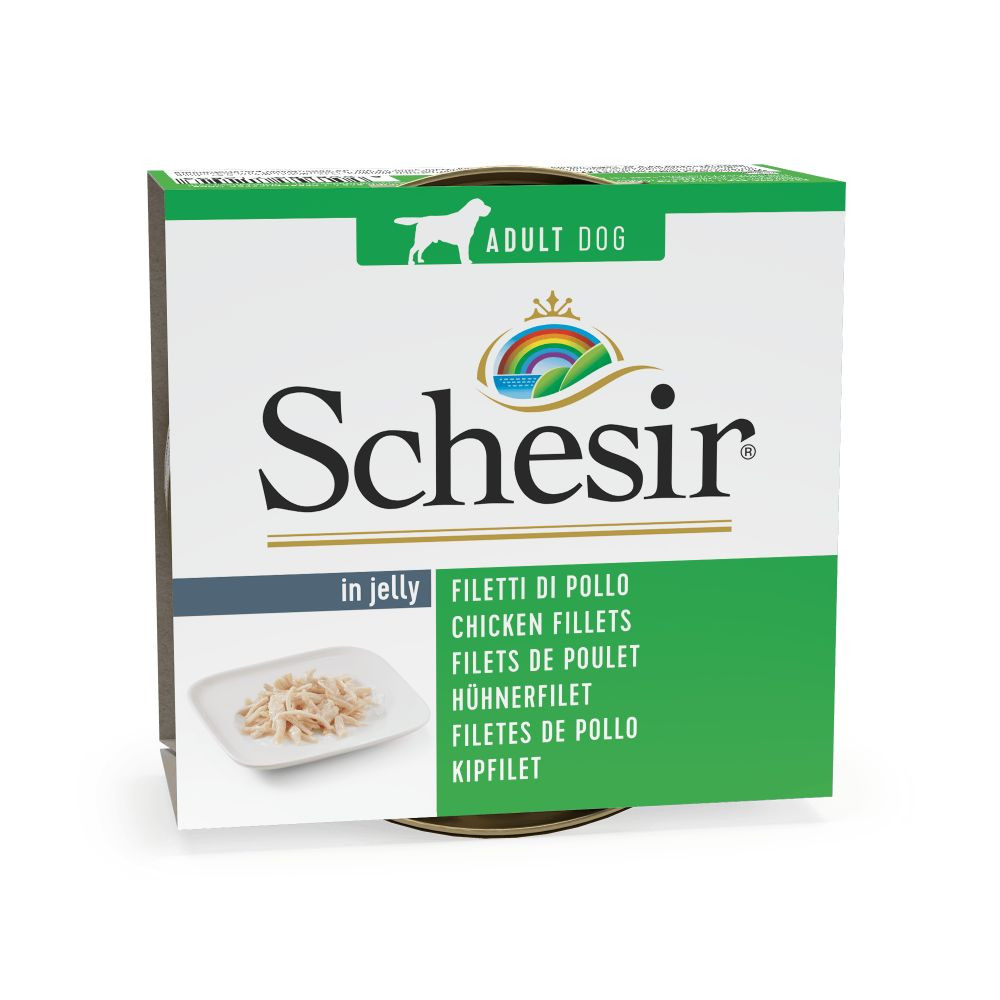 Schesir Hühnerfilet (Gelee) Hunde-Nassfutter (Dose)