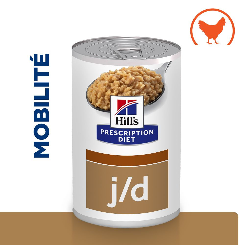 Hill's Prescription Diet J/D Mobility pâtée à l'agneau pour chien (boîte)