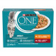 Purina One Adult - poulet, boeuf en sauce pâtée pour chat