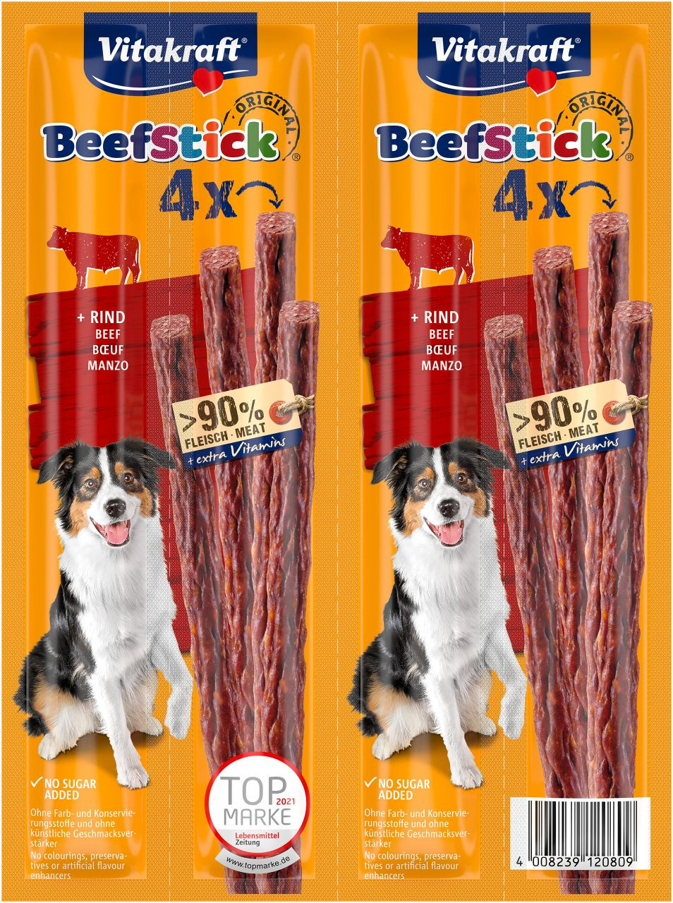 Vitakraft Beefstick rund hondensnack (4 st.)