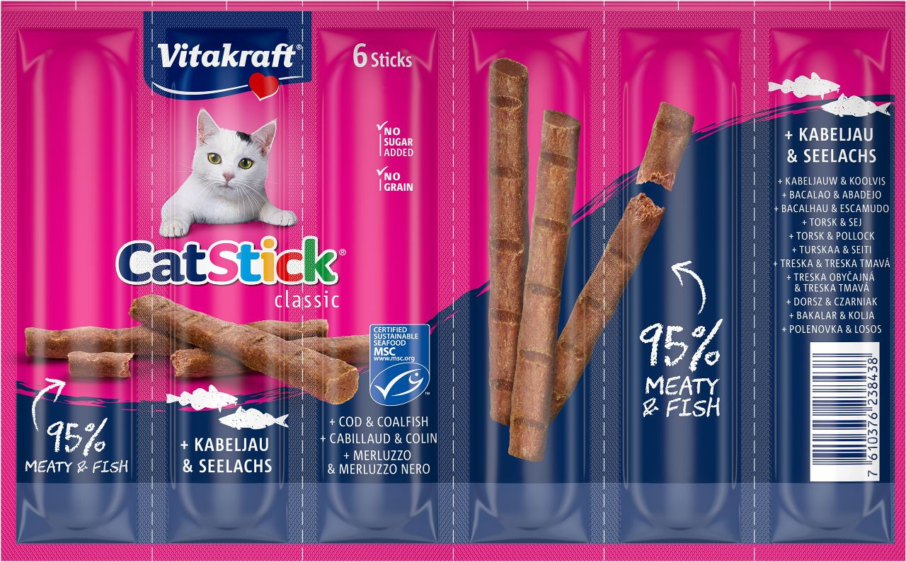 Vitakraft Catsticks Mini Kabeljauw/Tonijn