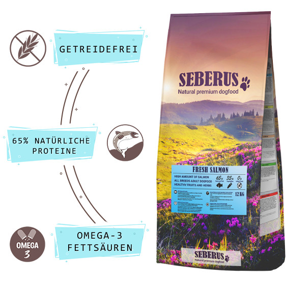 Seberus Fresh Salmon - natürliches, getreidefreies Hundefutter