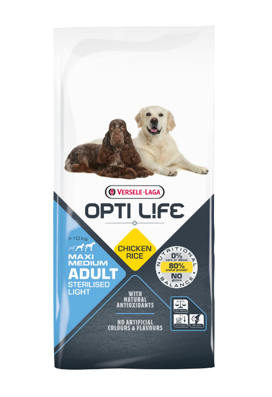 Opti Life Adult Sterilised Light Medium/Maxi pour chien