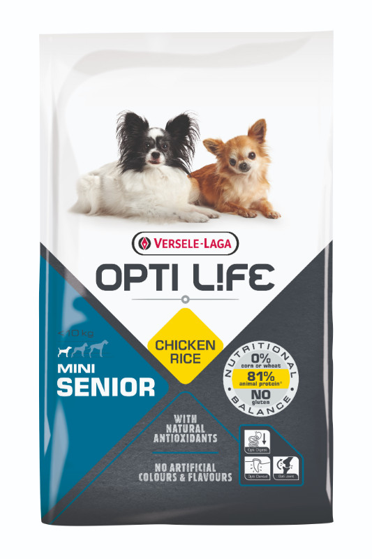 Opti Life Chien Senior Mini, Poulet & Riz