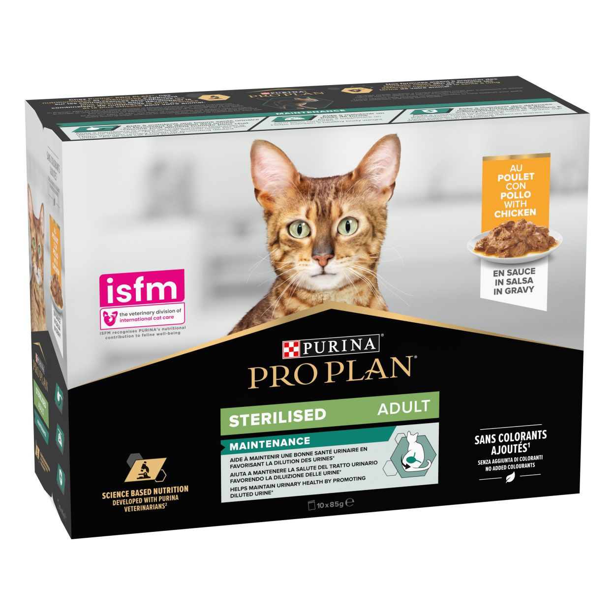 Pro Plan Sterilised Nutrisavour Huhn Katzen-Nassfutter (10 x 85 g)