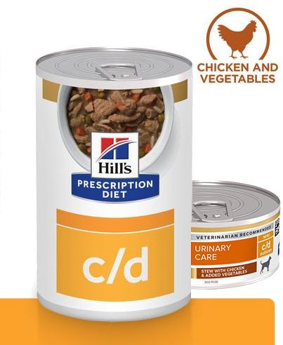 Hill’s Prescription Diet C/D Multicare Stoofpotje 354 g blik hondenvoer