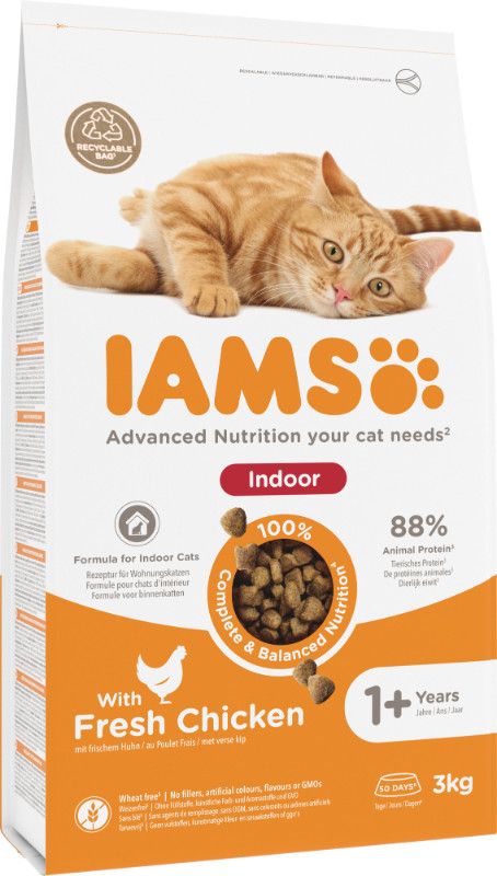 Iams For Vitality Adult Indoor Kattenvoer