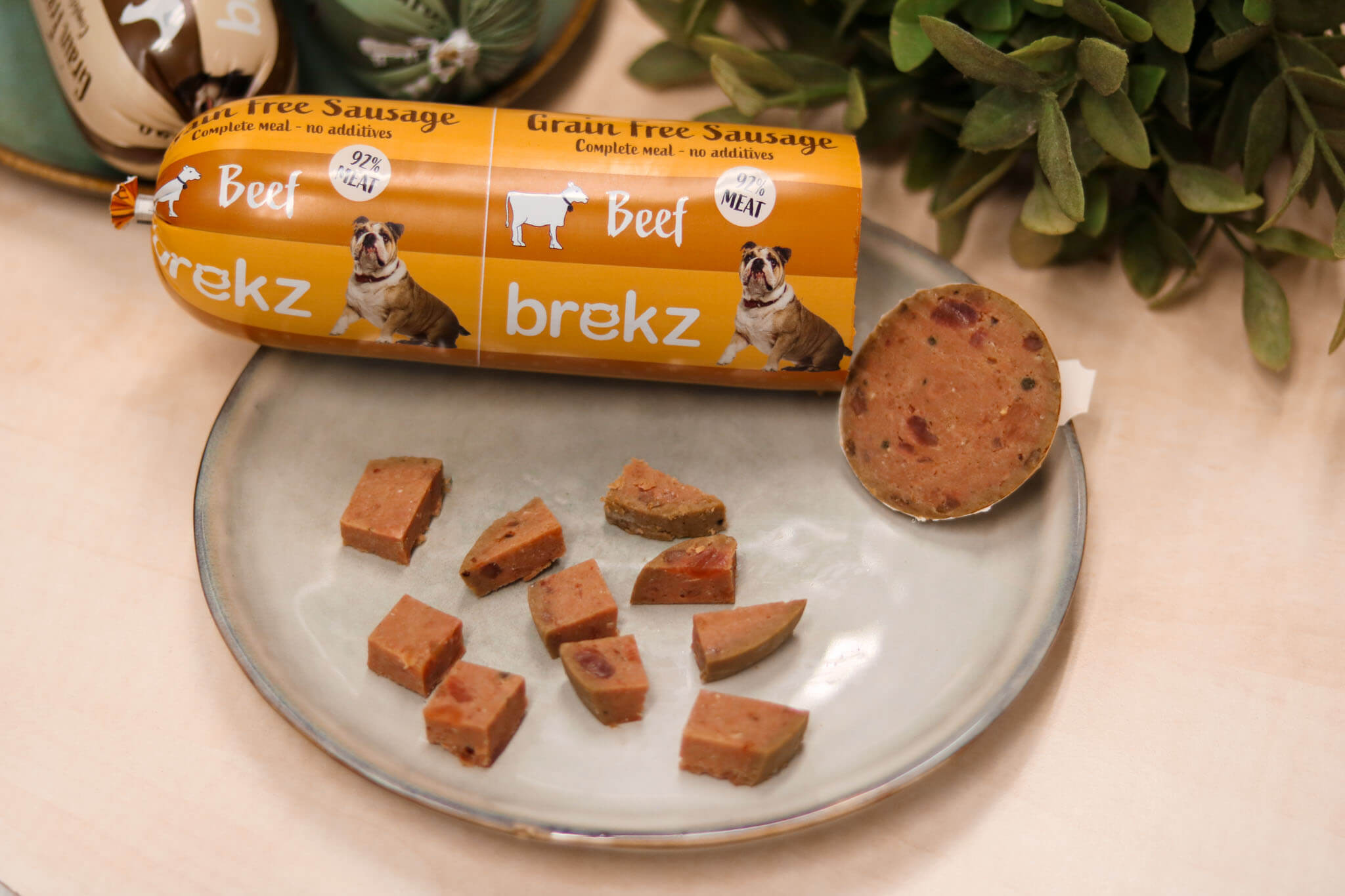 Probeerpakket Brekz graanvrije worsten voor de hond