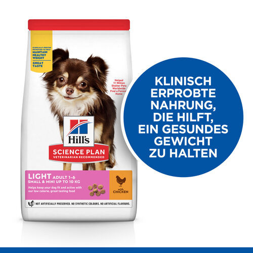 Hill's Adult Light Small & Mini Huhn Hundefutter