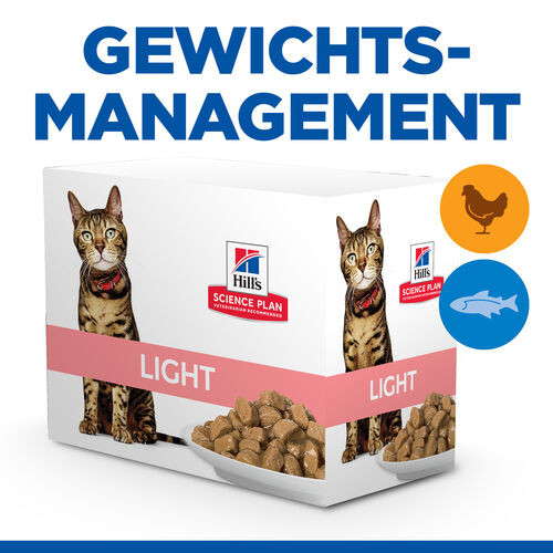 Hill's Adult Light Kombipack Huhn Fisch Katzen-Nassfutter