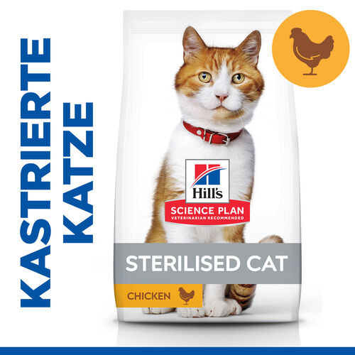 Hill's Science Plan Adult Sterilised Cat mit Huhn Katzenfutter