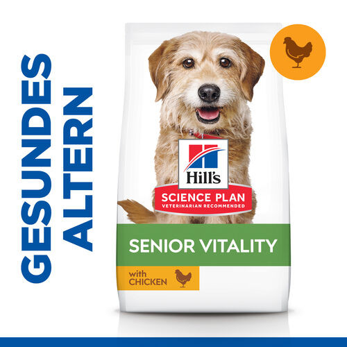 Hill's Mature Adult Senior Vitality Small Mini Hundefutter mit Huhn