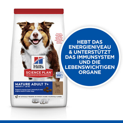 Hill's Mature Adult Medium Lamm & Reis Hundefutter