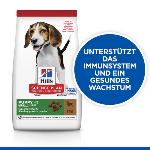 Hill's Puppy Medium Lamm & Reis Hundefutter