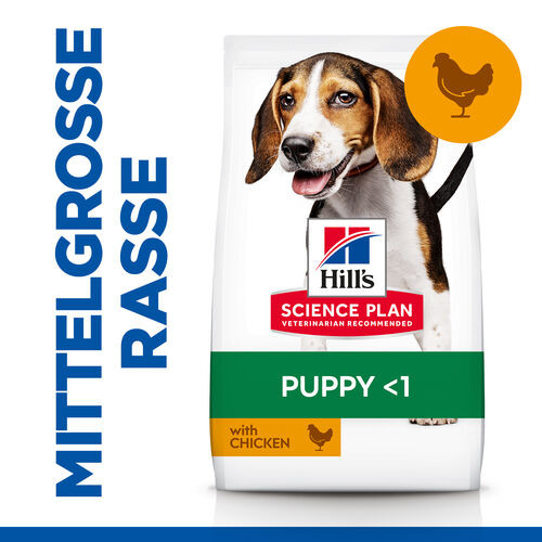 Hill's Puppy Medium mit Huhn Hundefutter