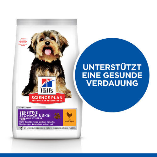 Hill´s Adult Sensitive Stomach & Skin Small & Mini Huhn Hundefutter